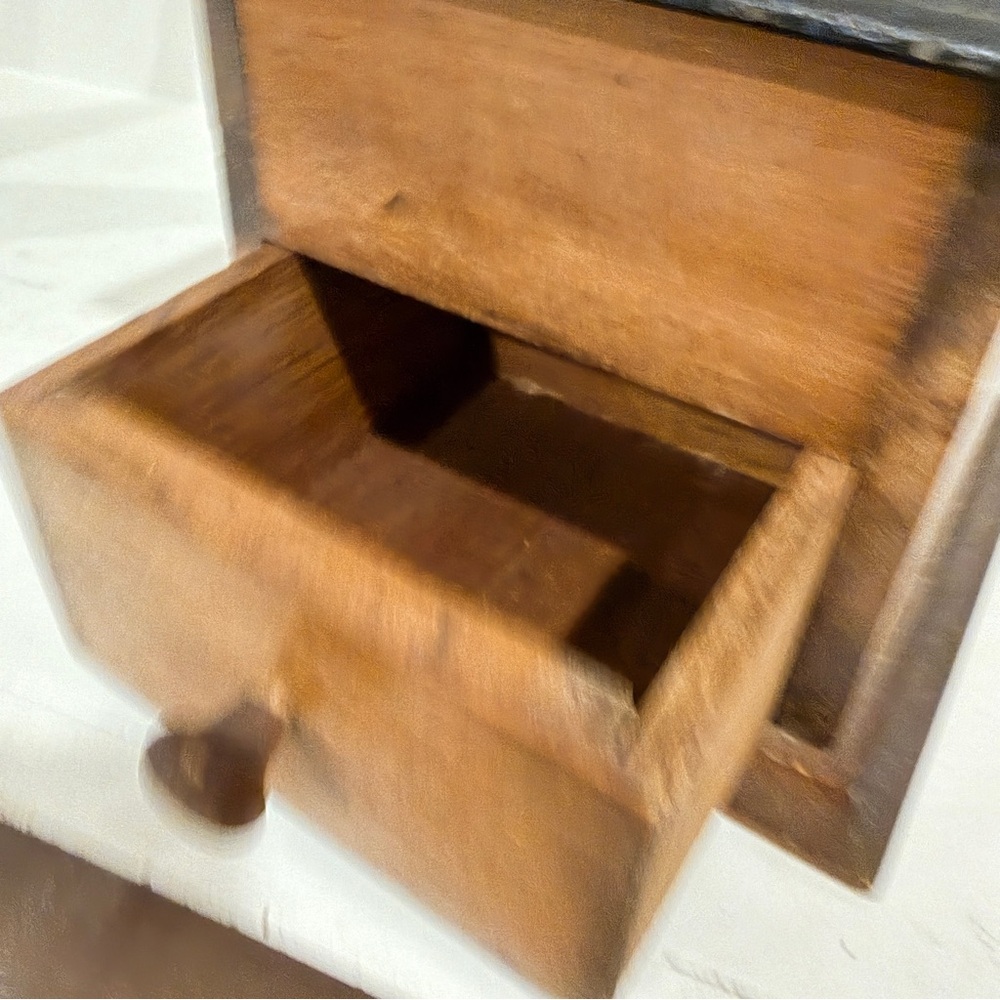Vintage Wooden Coffee Grinder Hand Crank Cast Iron Mill WORKING coffee grinder - Picture 7 of 9